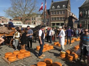 gouda cheese market landfriend netherland